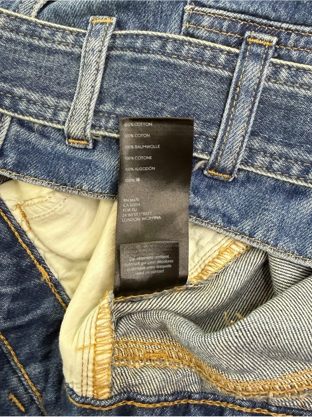 Free People We The Free Indigo Blue Paperbag Denim Shorts with Belt - Picture 5 of 5